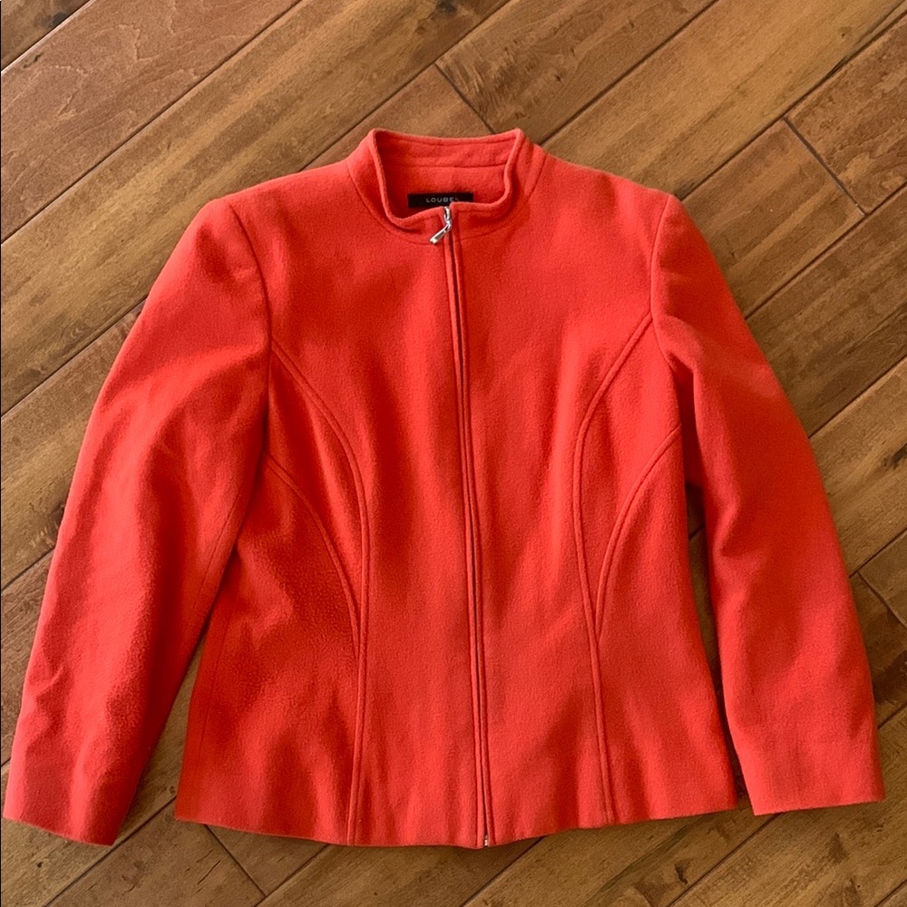 Louben women’s orange sweater size 4